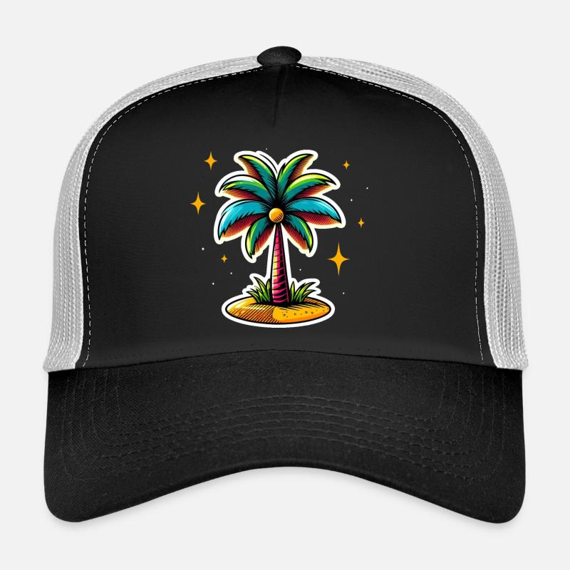 Palme bunt Trucker Cap