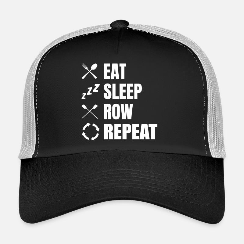 Eat Sleep Row Repeat Trucker Cap