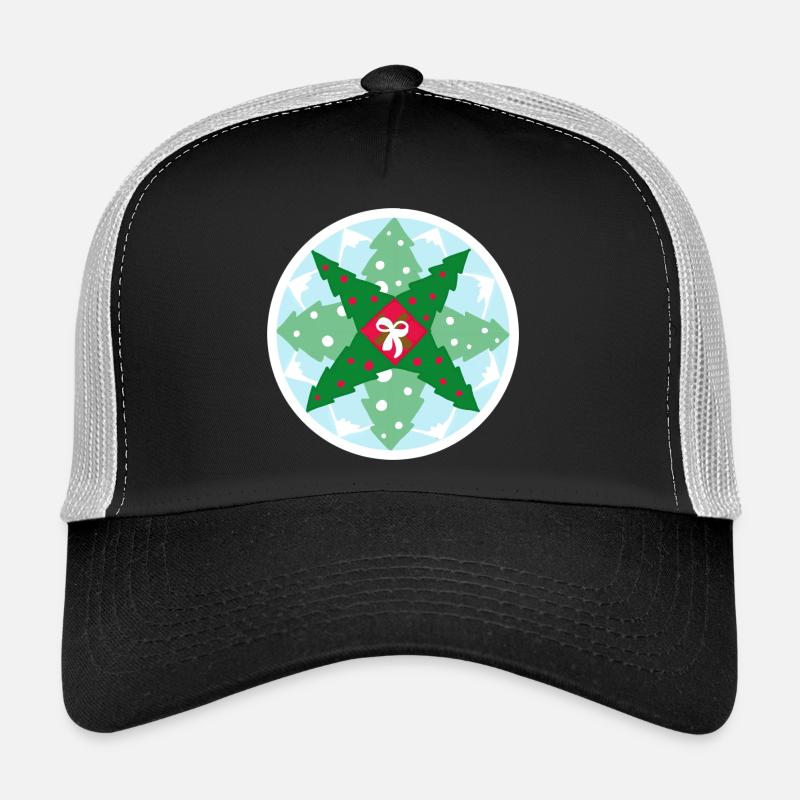 Weihnachtsanleitung - Trucker Cap - Schwarz/Steingrau