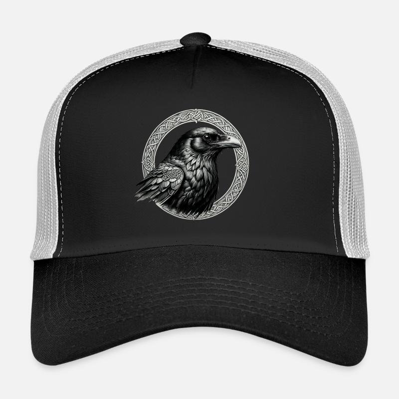 Rabe mit keltischem Knoten 02 Trucker Cap