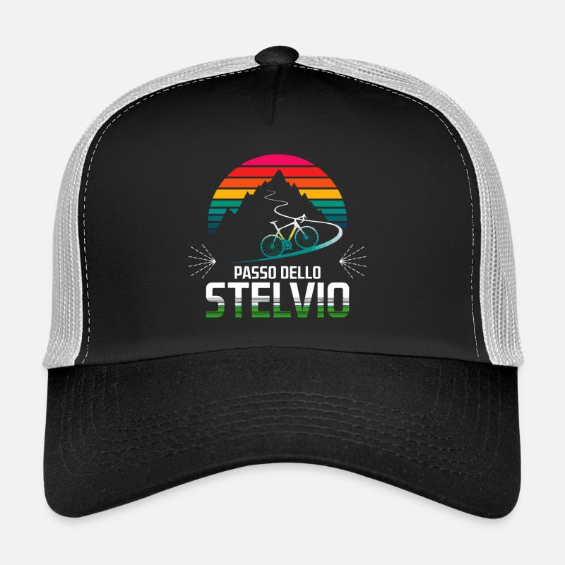 Passo delle Stelvio Radfahren Design Trucker Cap