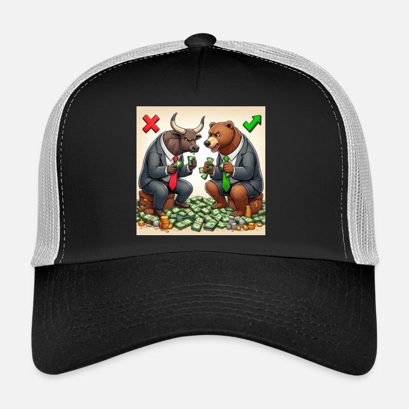 Bull and Bear - Trucker Cap - Schwarz/Steingrau