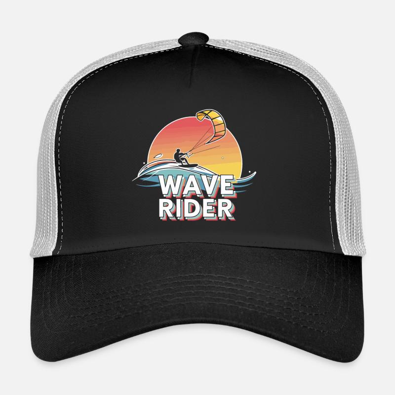 Conception de kitesurf Sunset Wave Rider Casquette trucker 