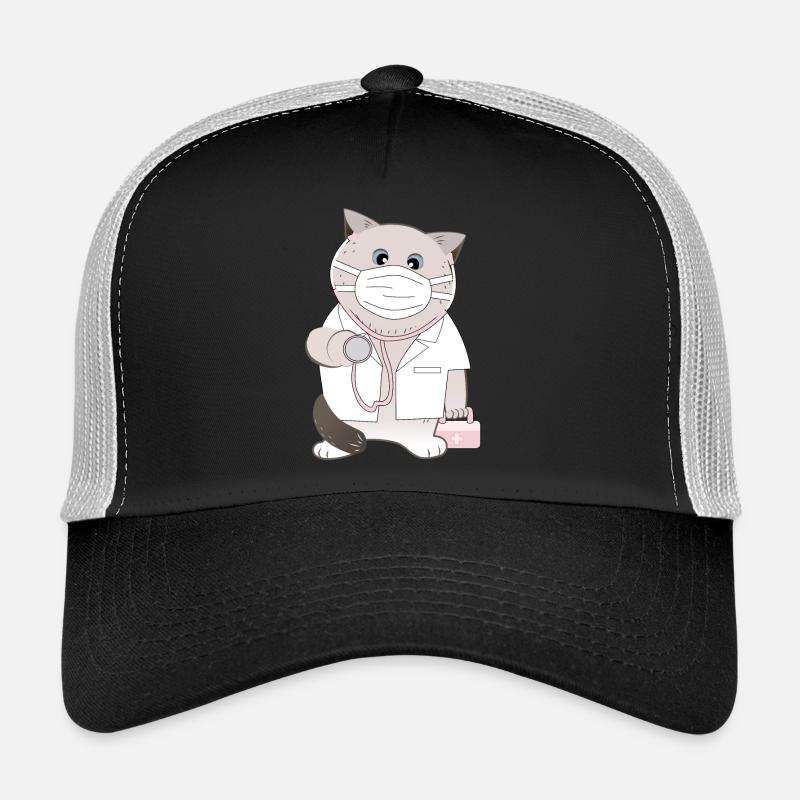 Katzendoktor - Trucker Cap - Schwarz/Steingrau