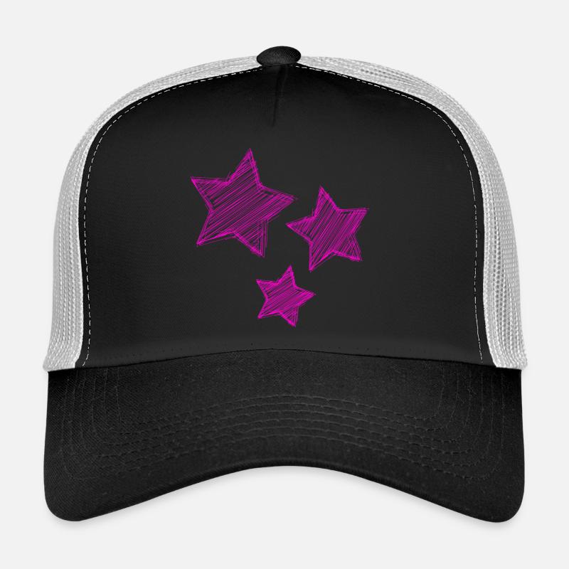 STERN. HERZ. PAAR. VALENTINSTAG - Trucker Cap - Schwarz/Steingrau