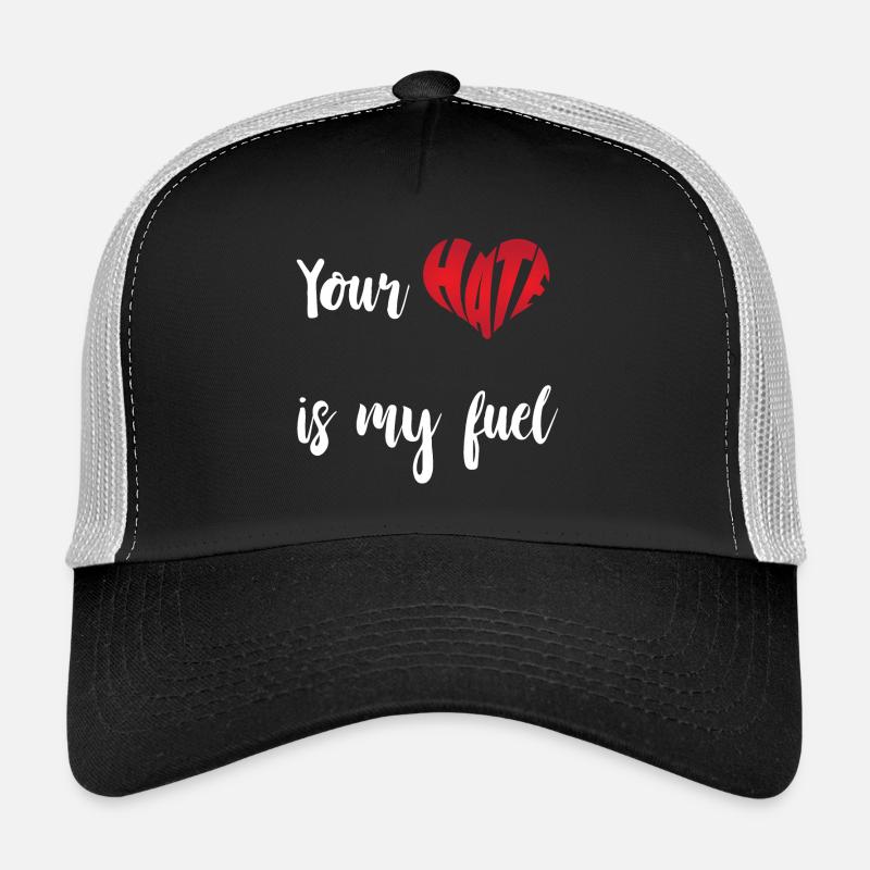 Hate Is My Fuel Stop Hate Anti Hate - Trucker Cap - black/stone grey