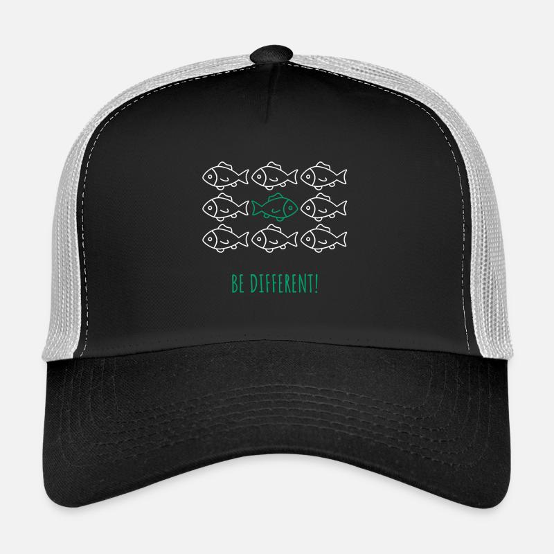 Être différent! -Être différent! École de poissons Casquette trucker 
