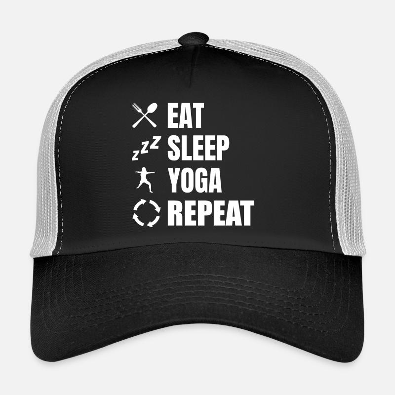 Manger dormir Yoga Répéter Casquette trucker 