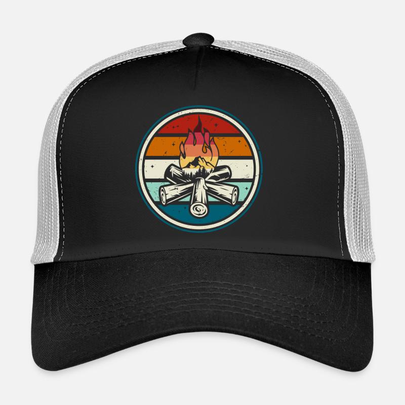 Écusson de feu de camp à l’extérieur Casquette trucker 