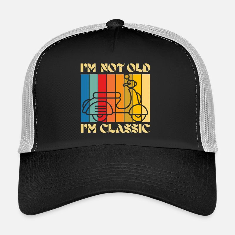 I’m Not Old, I’m Classic – Retro Scooter Trucker Cap