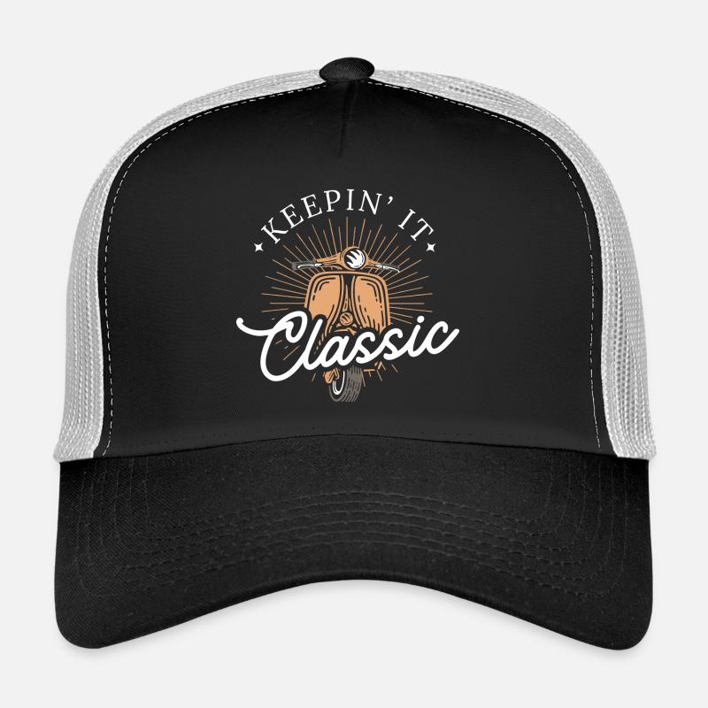 Keepin' It Classic – Retro Scooter Trucker Cap