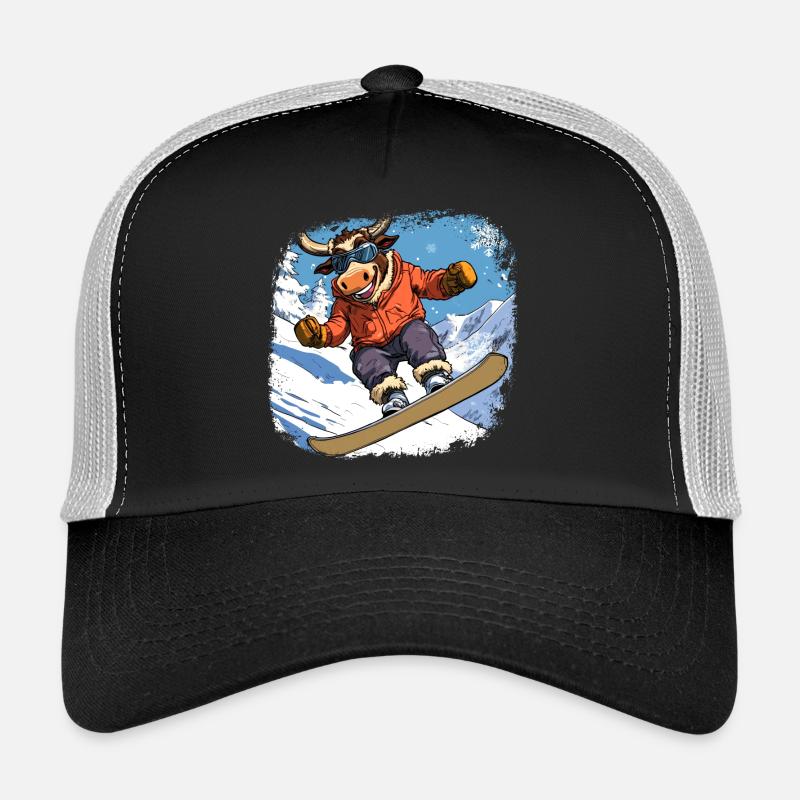 Stiere Snowboard - Trucker Cap - Schwarz/Steingrau