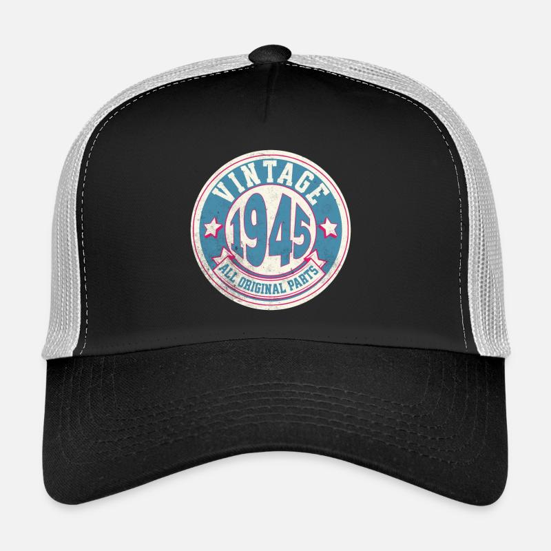 Design Vintage 1945 Alle Originalteile Trucker Cap