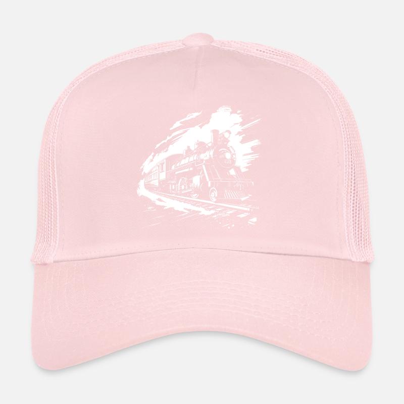 Dessin ferroviaire Casquette trucker 