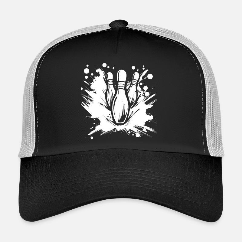 Bowling - Trucker Cap - Schwarz/Steingrau