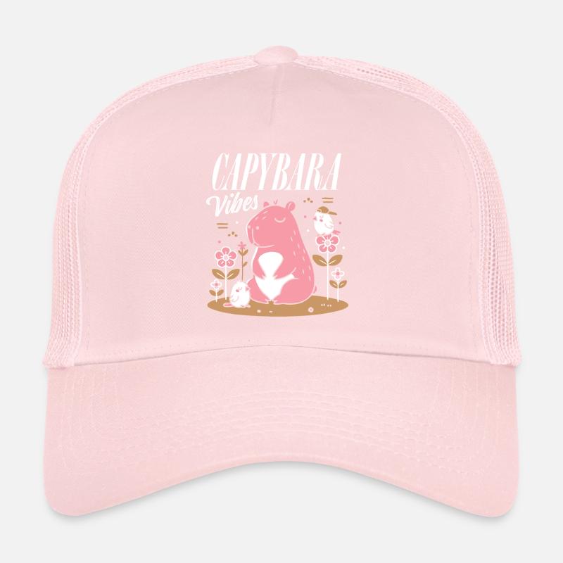 Ambiance détendue de Capybara Casquette trucker 