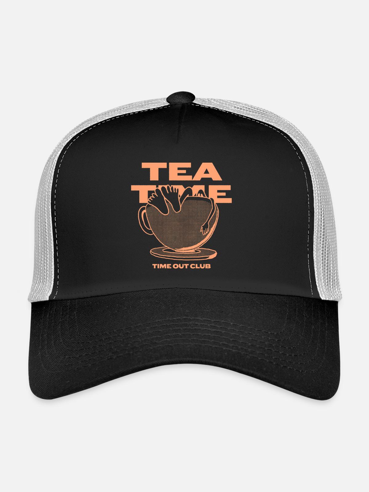 Tea Time – Relaxing Time Out - Trucker Cap - black/stone grey - Front