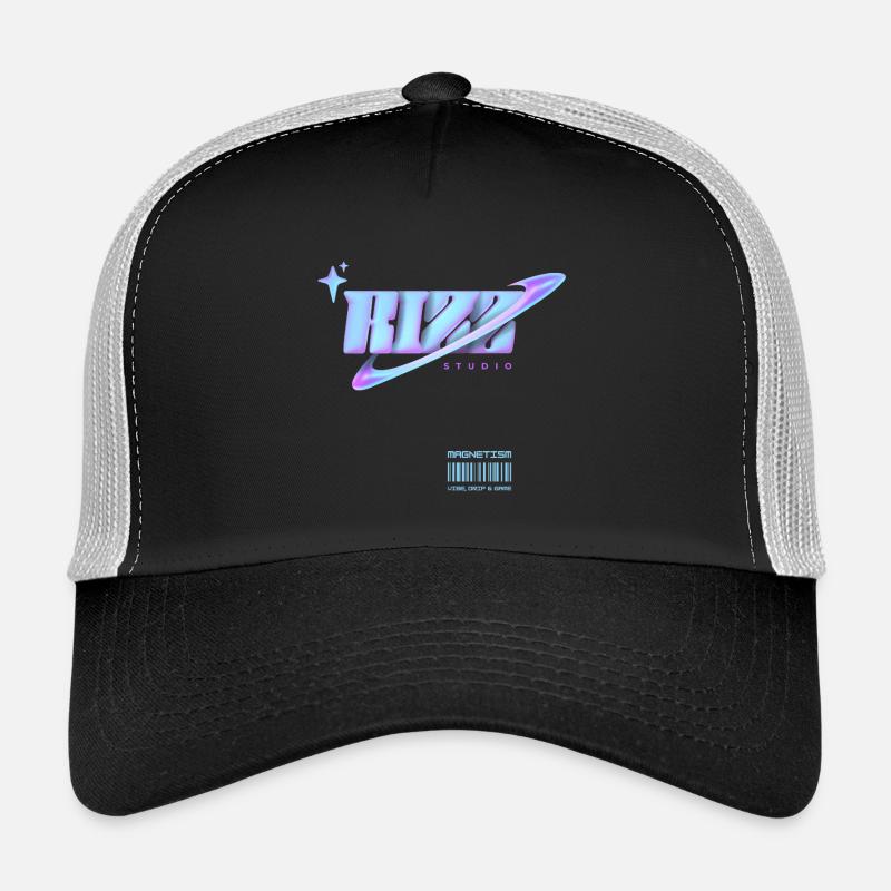 Rizz Studio Galaxy Look - Trucker Cap - Schwarz/Steingrau