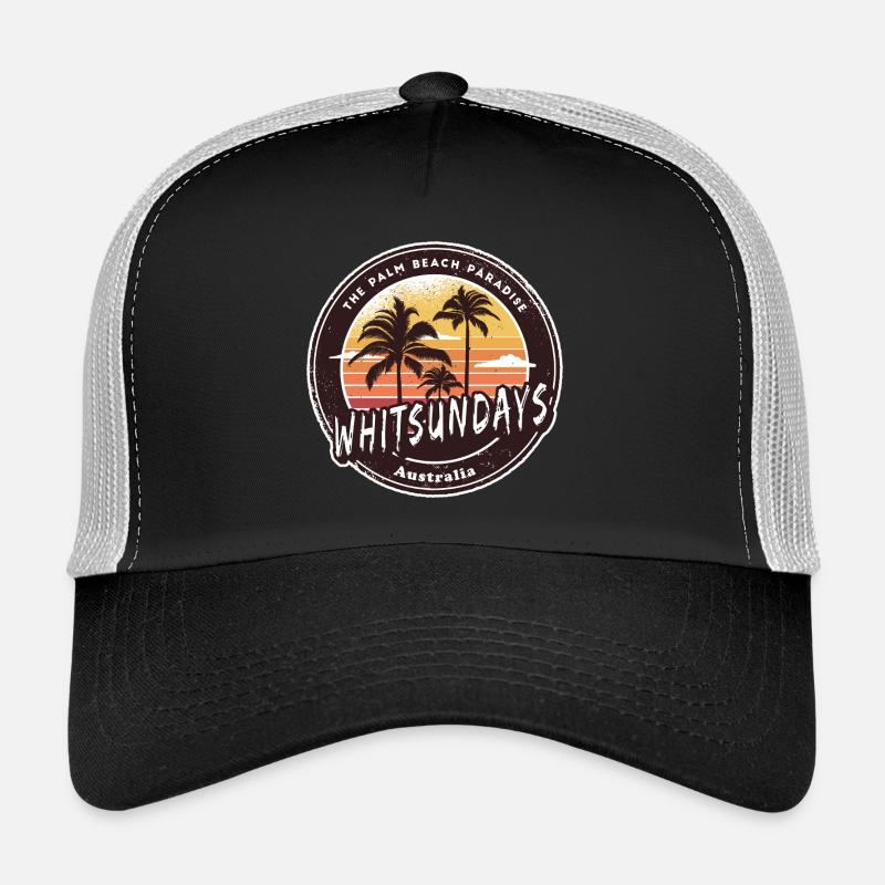 Whitsundays Australien Palmen Design Trucker Cap