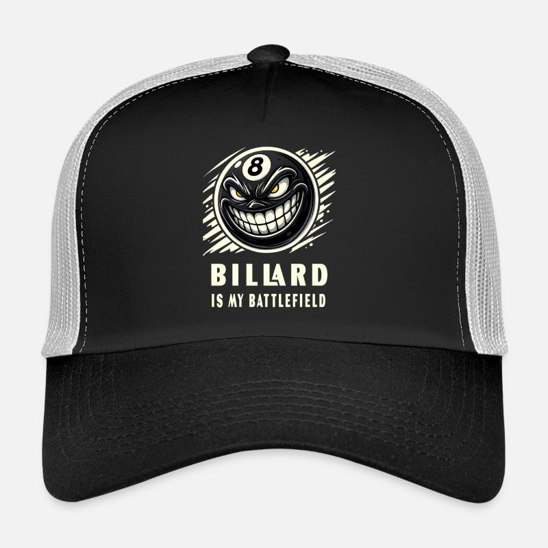 Le billard est mon champ de bataille Casquette trucker 
