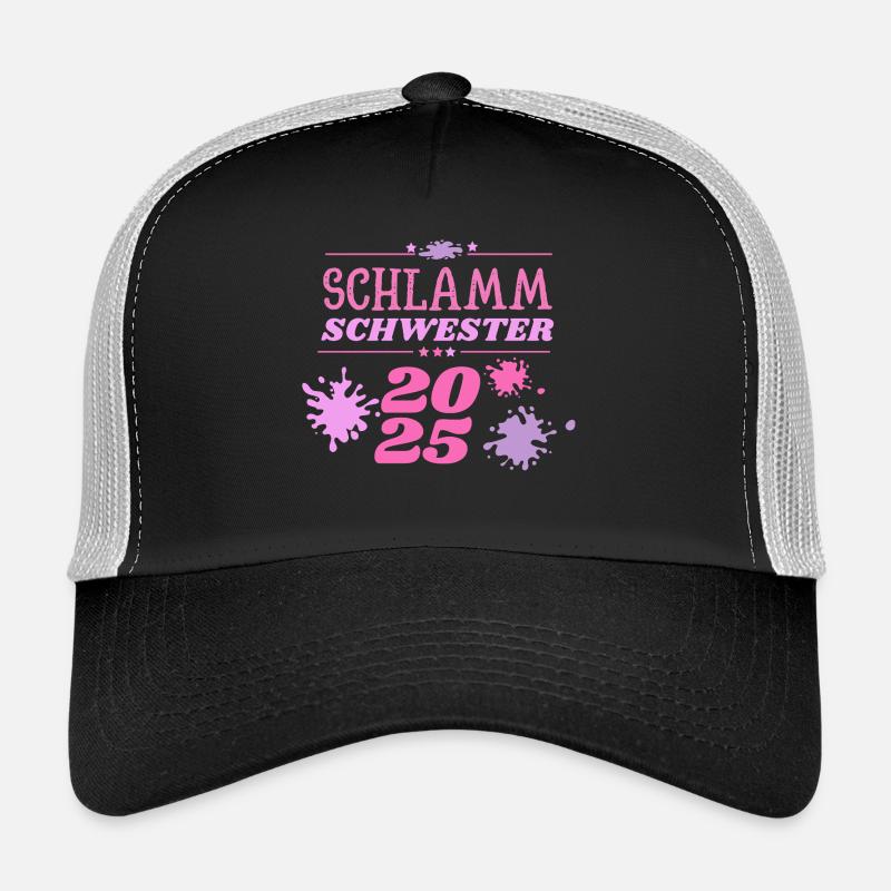 Schlamm Schwester 2025 muddy run Matsch Lauf Motto Trucker Cap