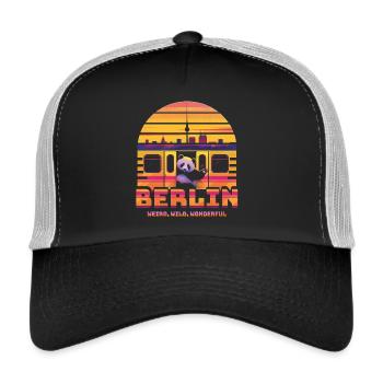 Berlin S-Bahn Vibes | Weird, Wild , Wonderful - Trucker Cap - black/stone grey - Front