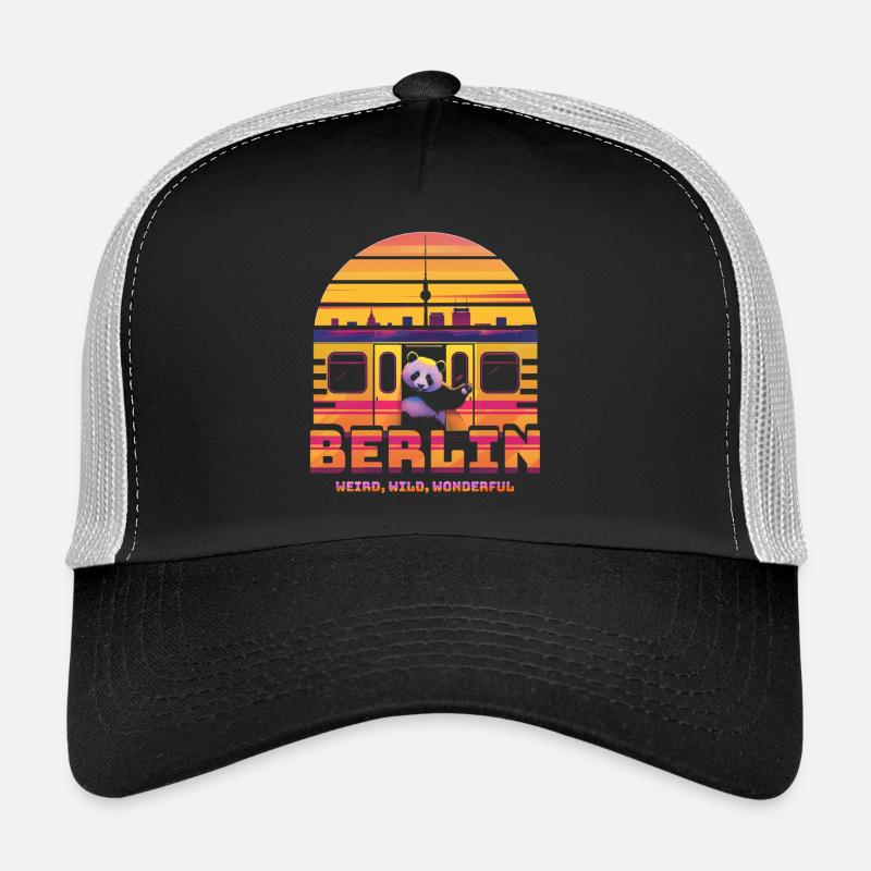 Berlin S-Bahn Vibes - Édition Rétro Sunset Stencil Casquette trucker 