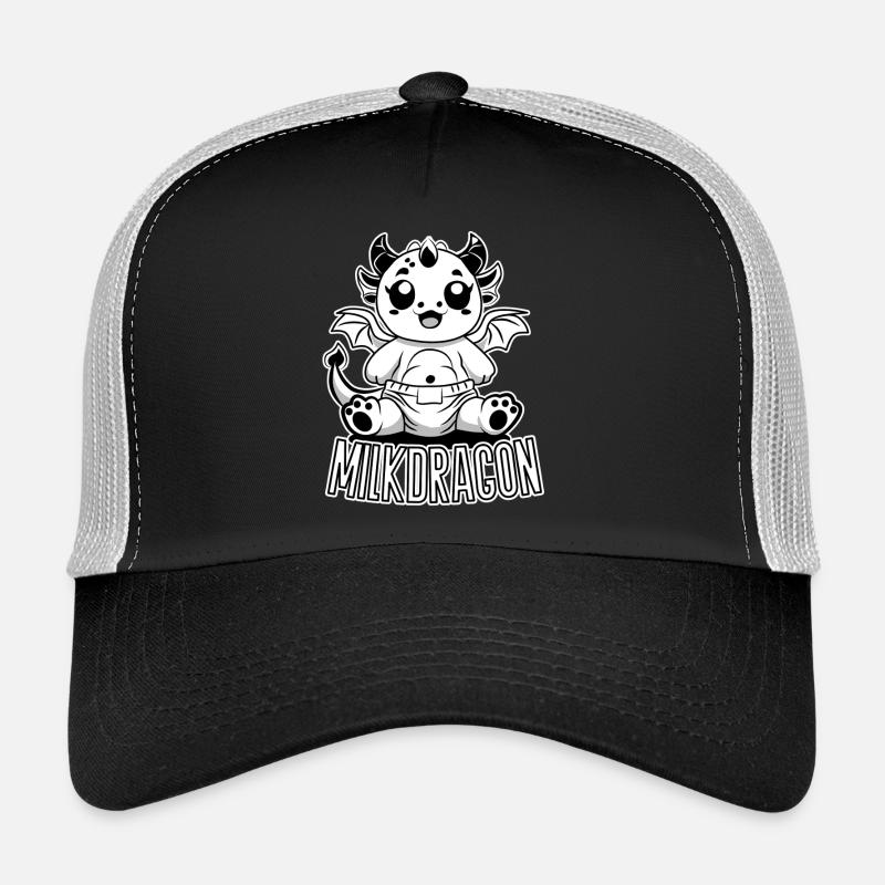 Milchdrache – Süßer Baby Drache in Windel Trucker Cap