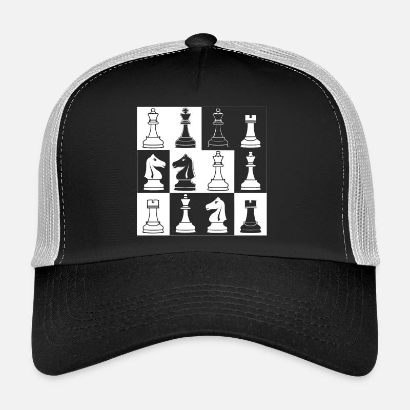 Schachfiguren Skizze Trucker Cap