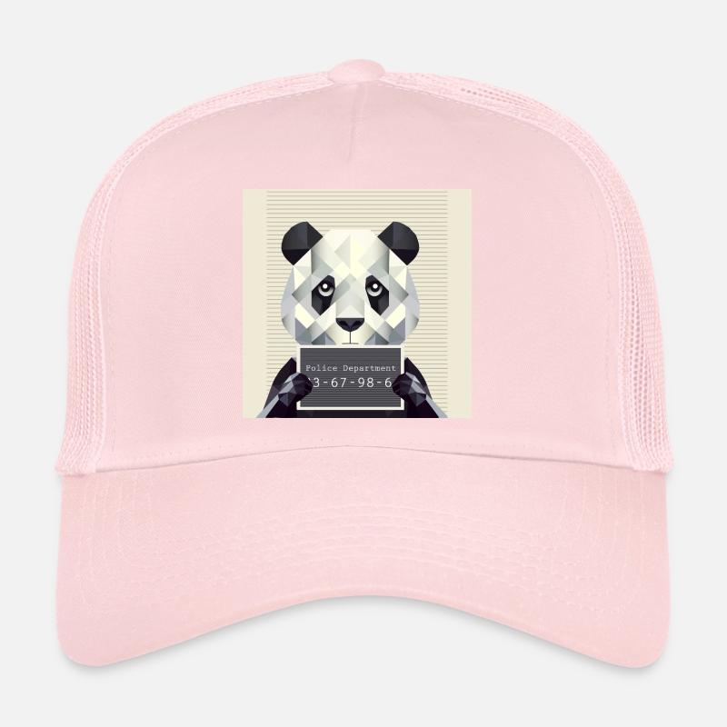 Panda Mugshot – Pris avec des animaux ! Casquette trucker 