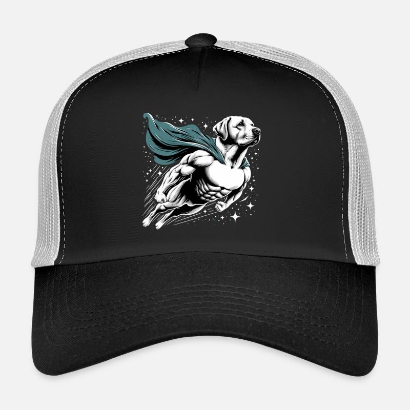 Super Hund Labrador Retriever Labi Labbi Geschenk - Trucker Cap - Schwarz/Steingrau