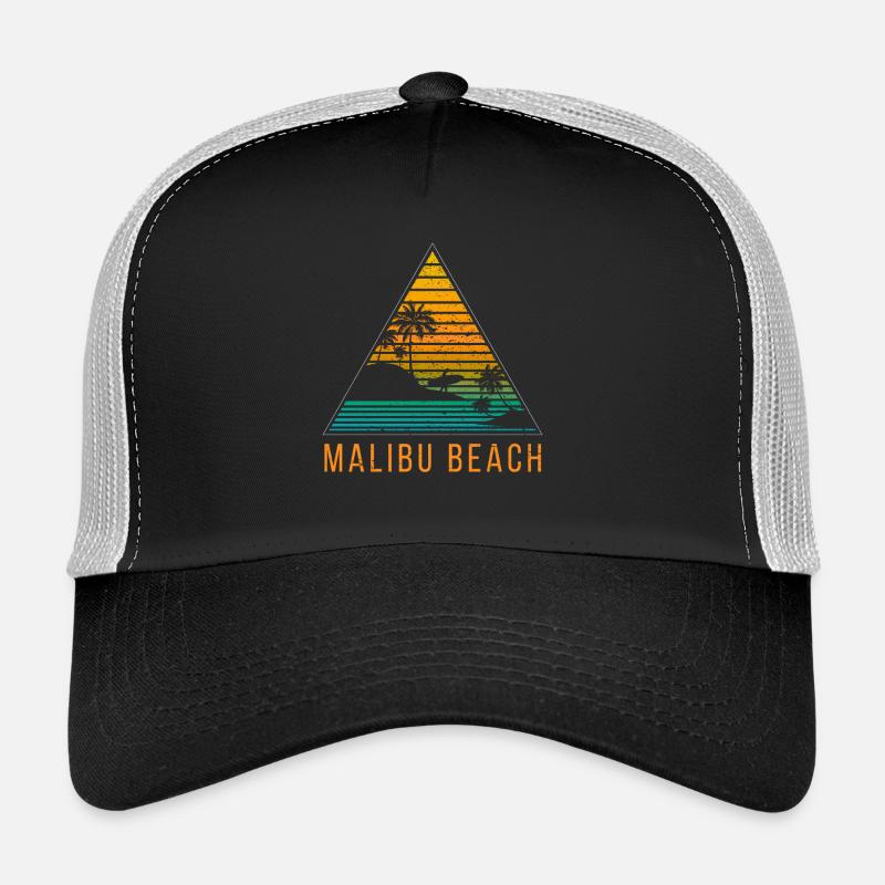 Malibu Beach Surf - Trucker Cap - black/stone grey