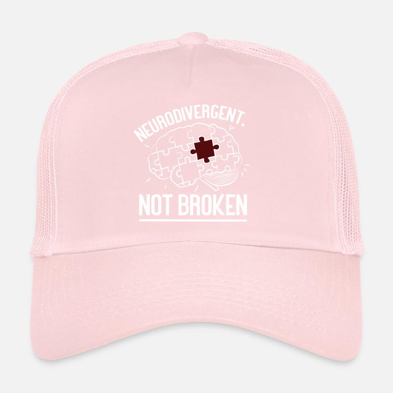 Neurodivergent Not Broken – Strong Mind Statement Casquette trucker 