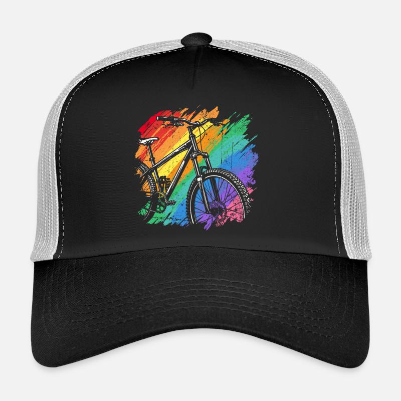 Impression d’art de vélo vibrant Casquette trucker 
