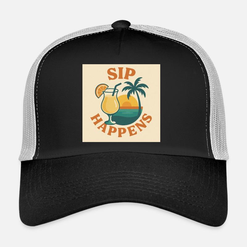 Sip Happens Trucker Cap