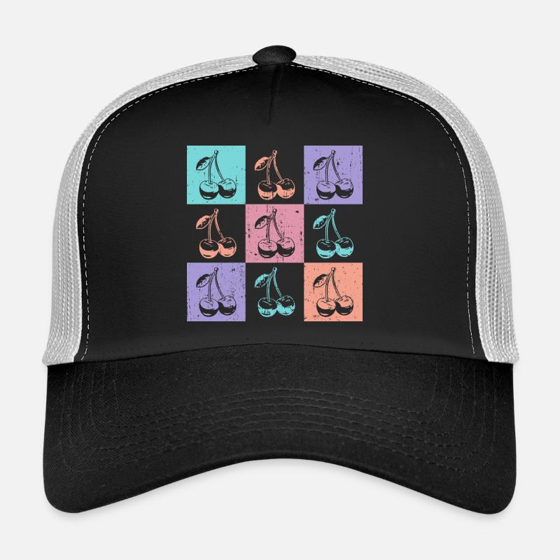 Cherries Colorful Summer Trucker Cap