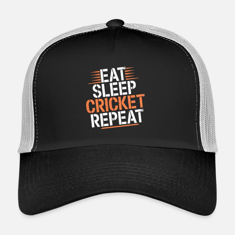 Manger Dormir Cricket Répéter Cricket cricket Casquette trucker 