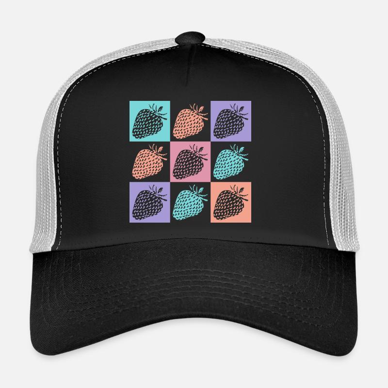 Fraises Couleurs vives de l’été Casquette trucker 