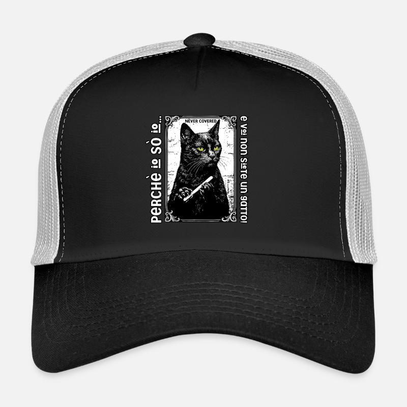 Ich weiß, dass du und ich keine Katze sind! - Trucker Cap - Schwarz/Steingrau