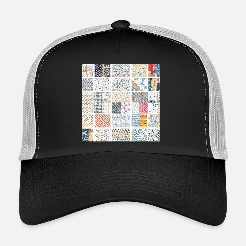 Abstract Mosaic Pattern Art Collection Trucker Cap