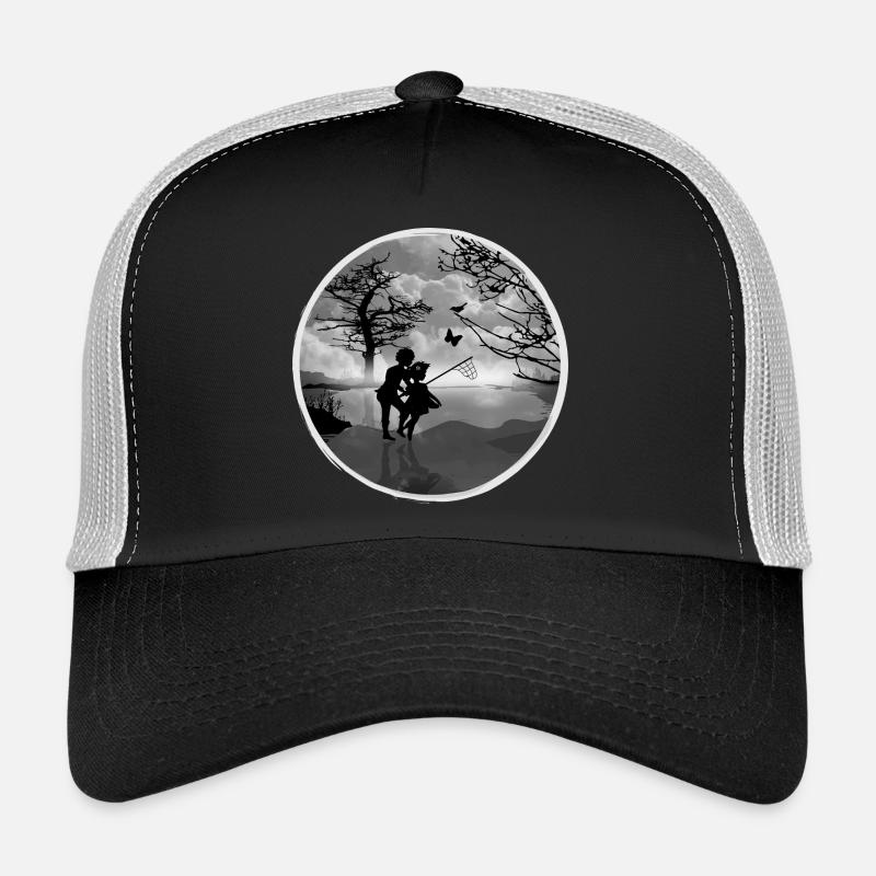 Butterfly catcher at the lake – nostalgically beautiful Trucker Cap