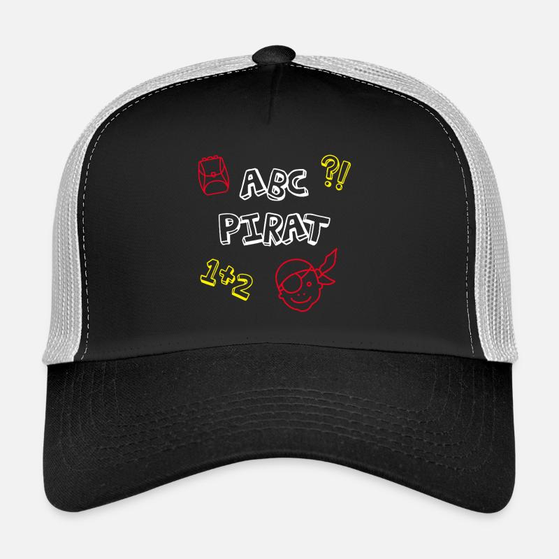 ABC Pirate School Enrollation School Comic Kids Celebration Casquette trucker 
