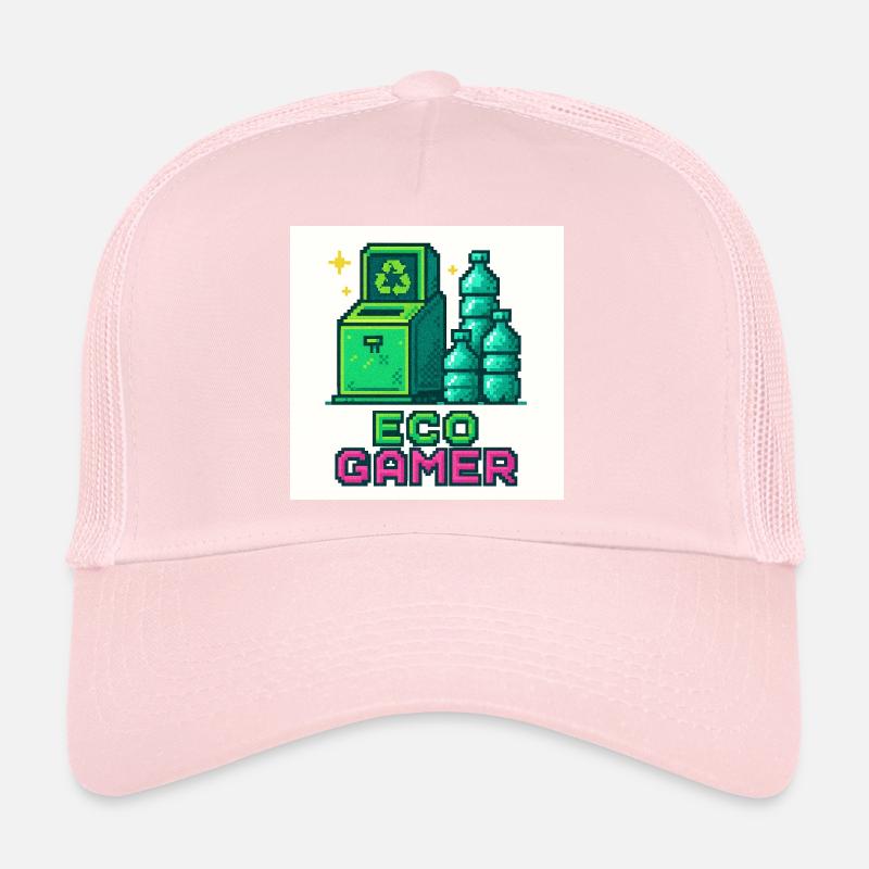 Conception Pixel Eco Gamer Casquette trucker 