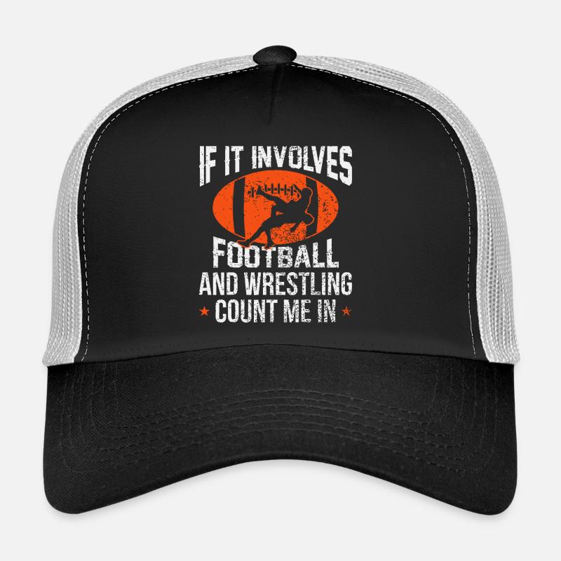 Conception de l’affrontement du football et de la lutte Casquette trucker 
