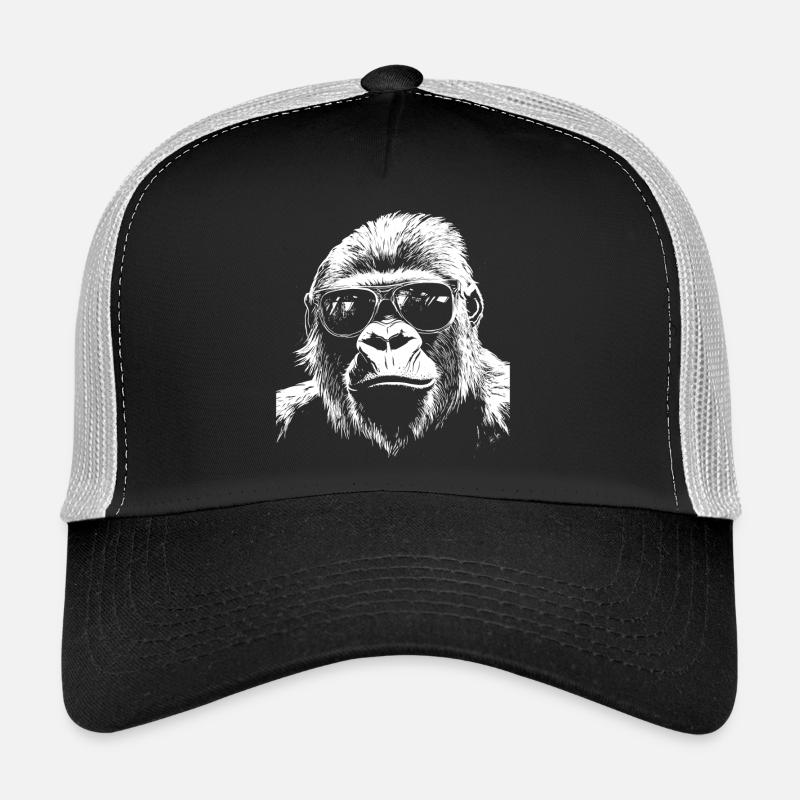 Cool Gorilla Affe Sonnenbrille Sommer Trucker Cap