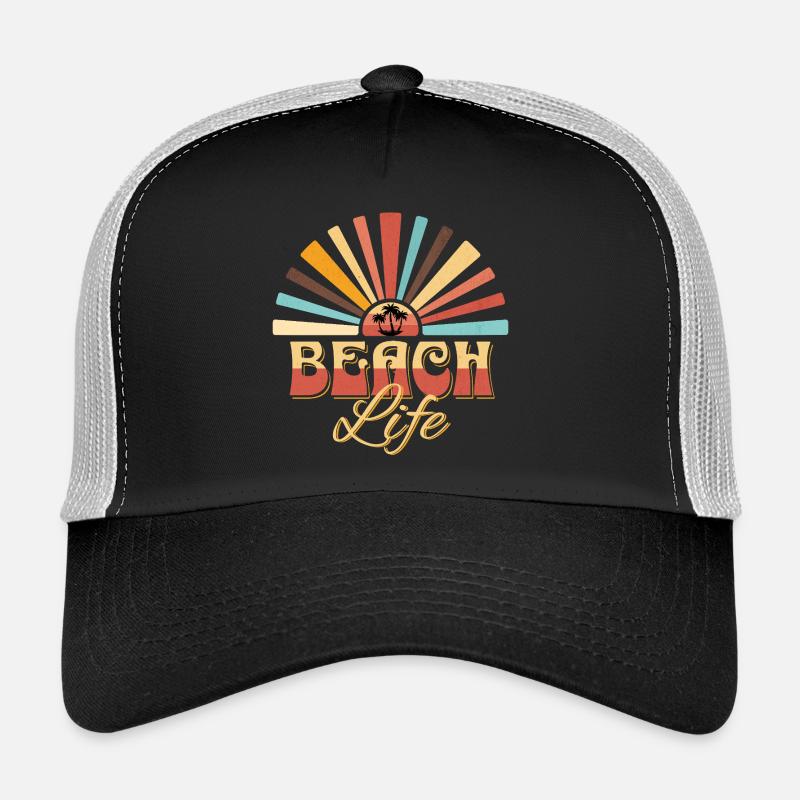 Tropical sunset on the beach Trucker Cap