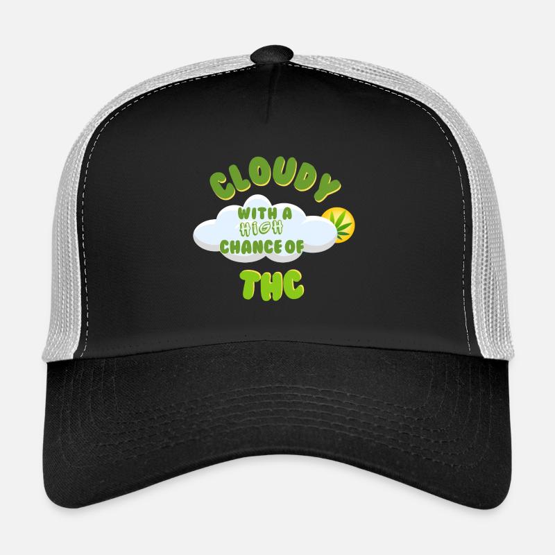 Conception de célébration du THC nuageux Casquette trucker 