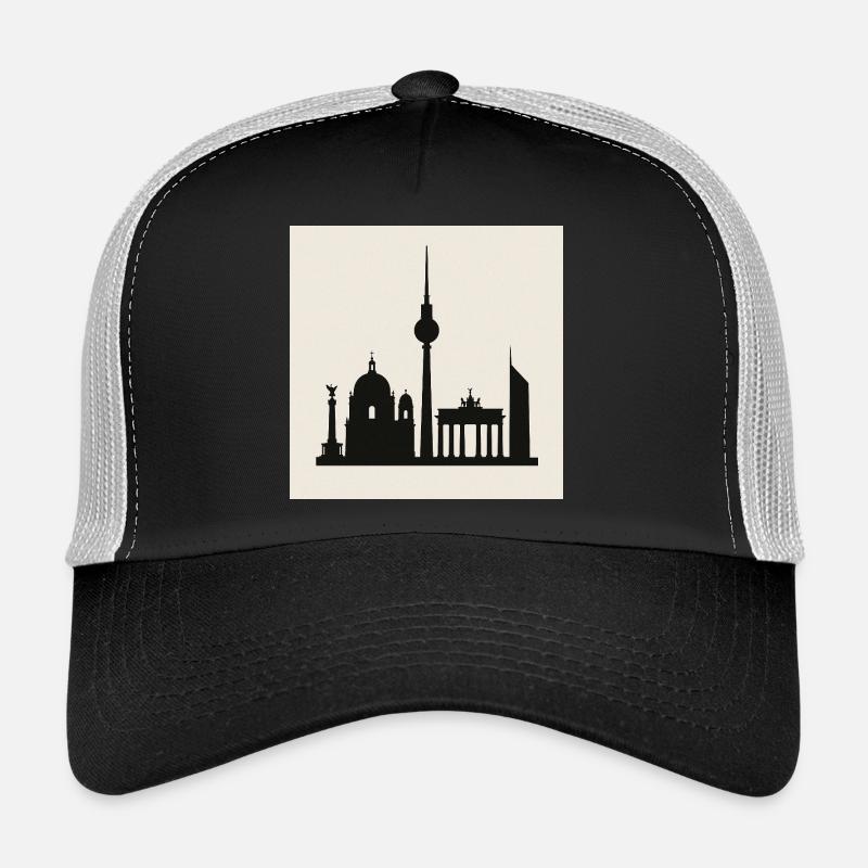 Berliner Skyline Silhouette Trucker Cap