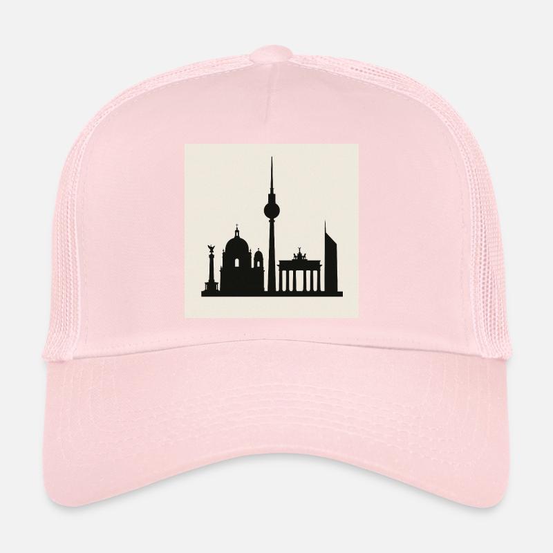 Berliner Skyline Silhouette Trucker Cap