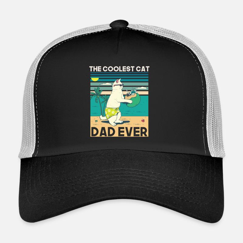 Conception de plage de papa chat cool Casquette trucker 